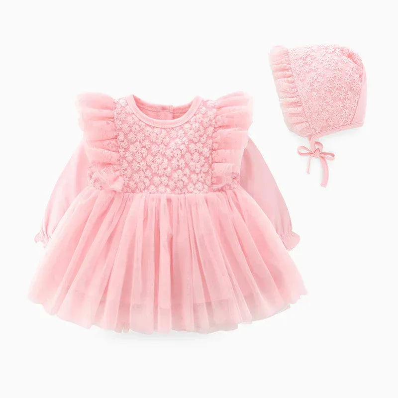 VelvetLuxe™ Winter Baby Dress | Warm Plush-Lined Princess Skirt - bebeika