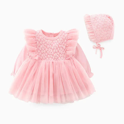 VelvetLuxe™ Winter Baby Dress | Warm Plush-Lined Princess Skirt - bebeika