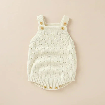 LunaKnit™ Baby Bodysuit | Premium Ribbed Knit Solid One-Piece - bebeika
