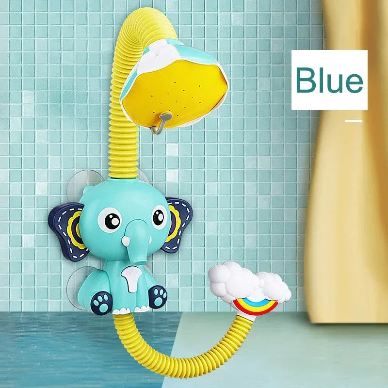Elephant Trunk Splash™ Bath Toy | Electric Water Spray & 360° Rotatable Shower - bebeika