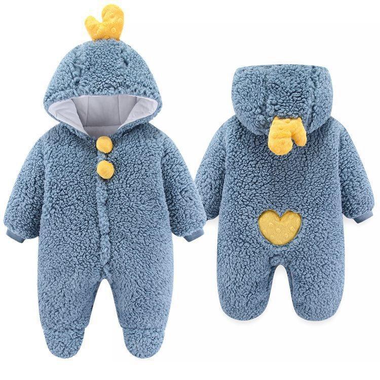 VelvetVault™ Baby Winter Coverall | Thickened Thermal "Holding" Suit - bebeika