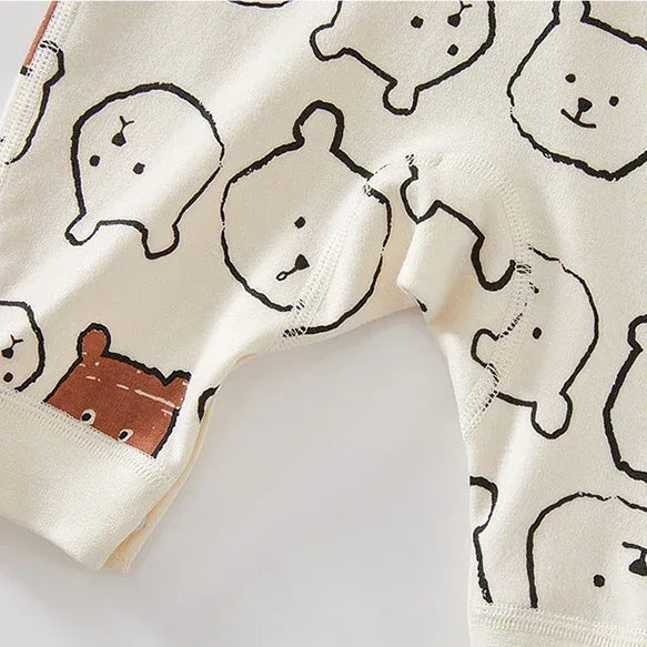 ZenWrap™ Baby Monk-Style Romper | Pure Cotton Cross-Front Newborn Suit - bebeika