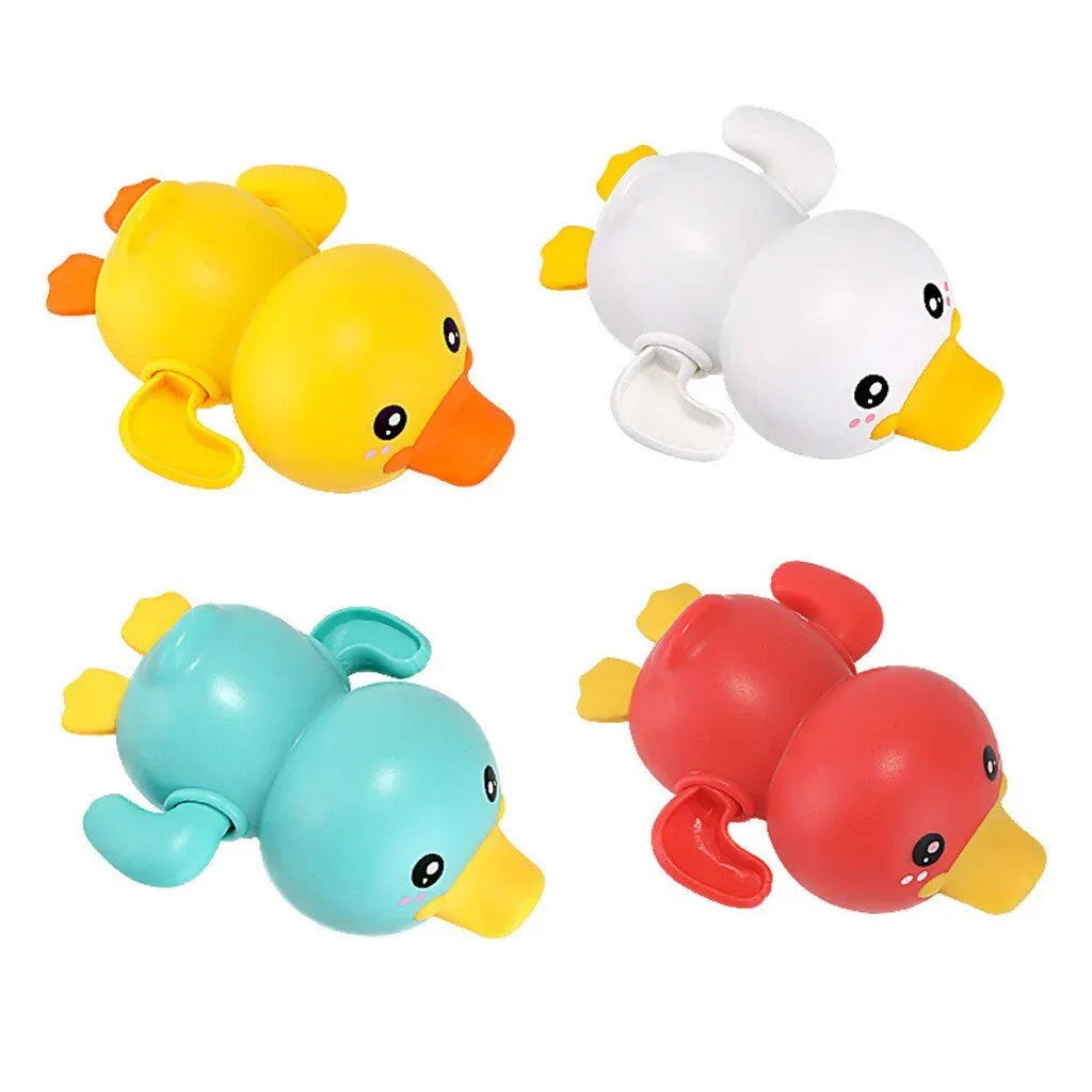 Quack-and-Glide™ Swimming Duck | Clockwork Wind-Up Bath Toy for Infants - bebeika