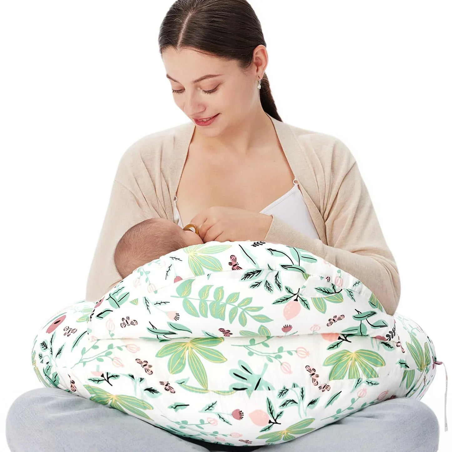 NestleEase™ Multi-Functional Nursing Pillow | Detachable Baby Feeding Support - bebeika