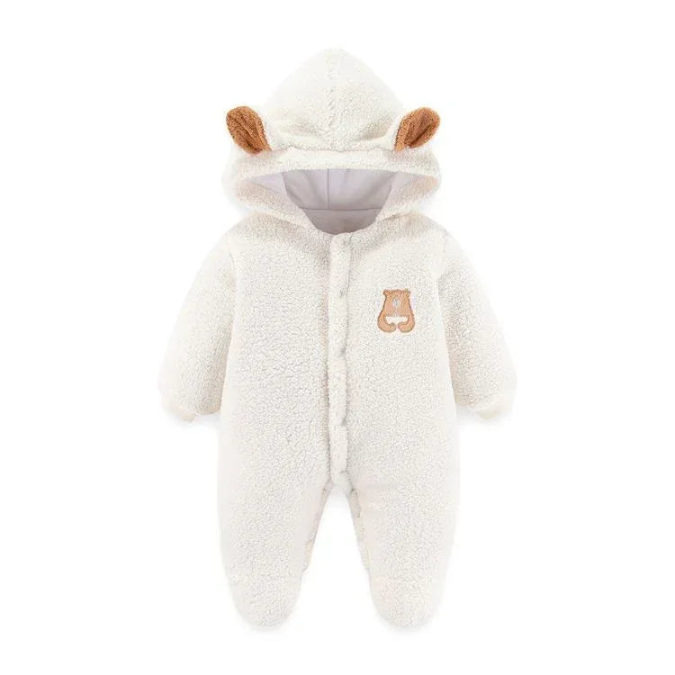 VelvetVault™ Baby Winter Coverall | Thickened Thermal "Holding" Suit - bebeika