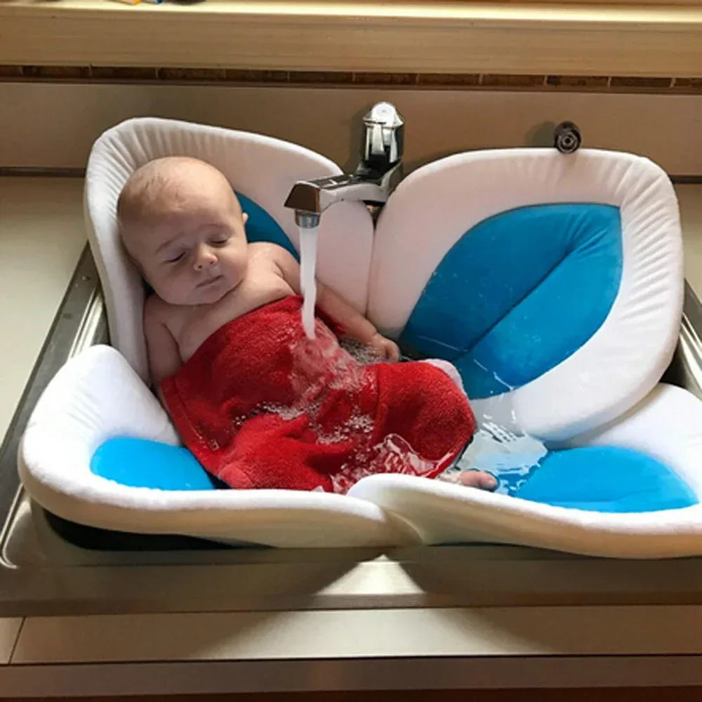 BloomingBath™ Sunflower Sink Inserter | Soft Newborn Bath Cushion for Sinks - bebeika