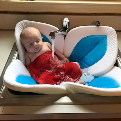 BloomingBath™ Sunflower Sink Inserter | Soft Newborn Bath Cushion for Sinks - bebeika