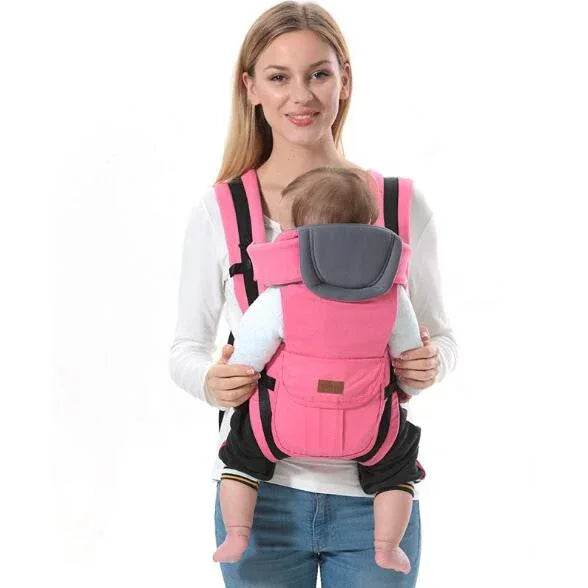 BethBear™ 4-in-1 Baby Carrier | Breathable Air-Flow Mesh Sling & Backpack - bebeika