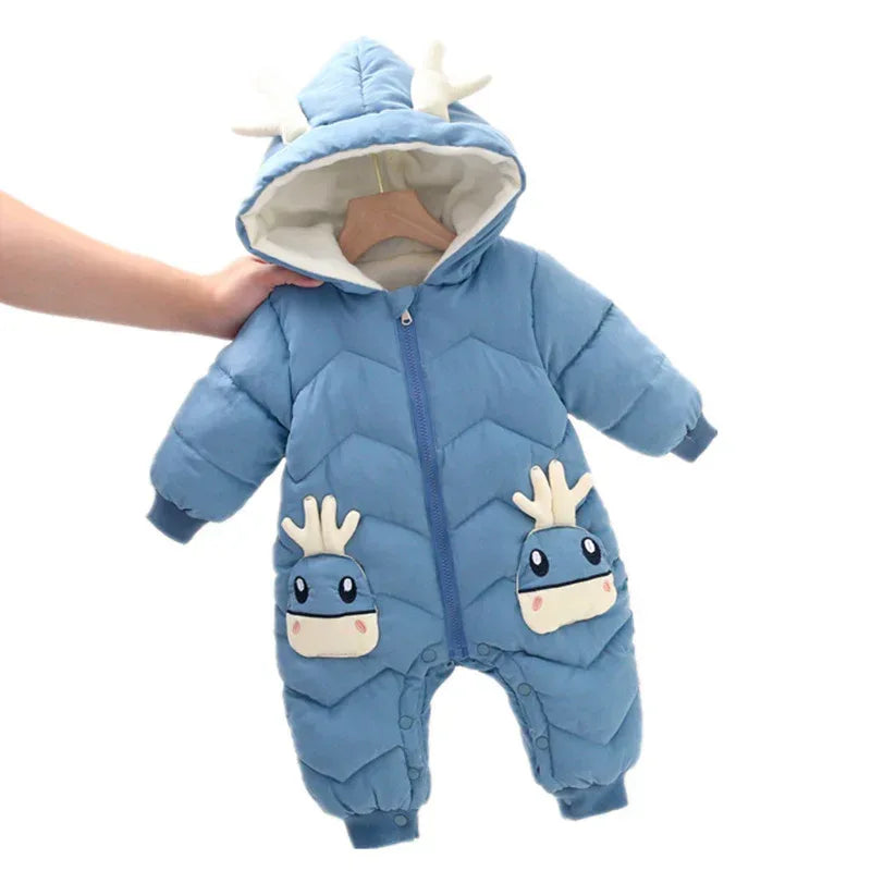 WinterGuardian™ Baby Winter Romper | Thermal One-Piece Outdoor Suit - bebeika