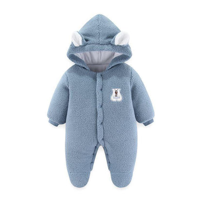 VelvetVault™ Baby Winter Coverall | Thickened Thermal "Holding" Suit - bebeika