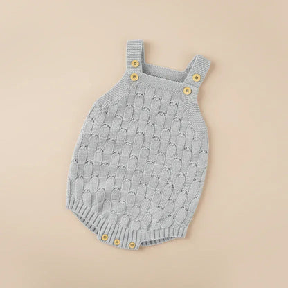 LunaKnit™ Baby Bodysuit | Premium Ribbed Knit Solid One-Piece - bebeika