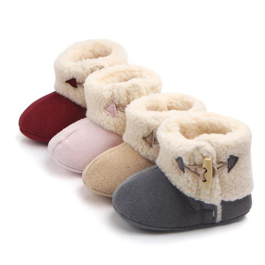 UrbanFrost™ Baby Snow Boots | Plush-Lined Winter Buckle Boots - bebeika