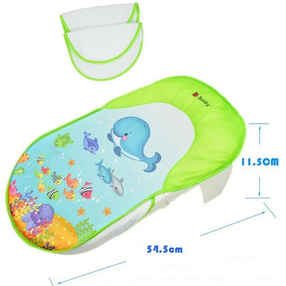Sozzy™ Collapsible Baby Bath Bed | Foldable Mesh Support Chair for Newborns - bebeika