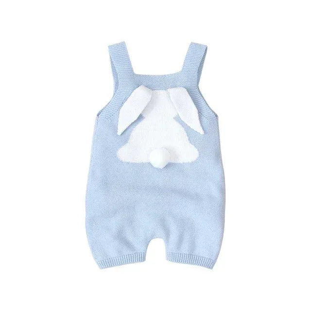 Baby Rompers Clothes Bunny Rabbit Knitted New Born Boys Girls Jumpsuits One Piece Infant Bebes Kids Easter Outfit Cartoon Costum - bebeika