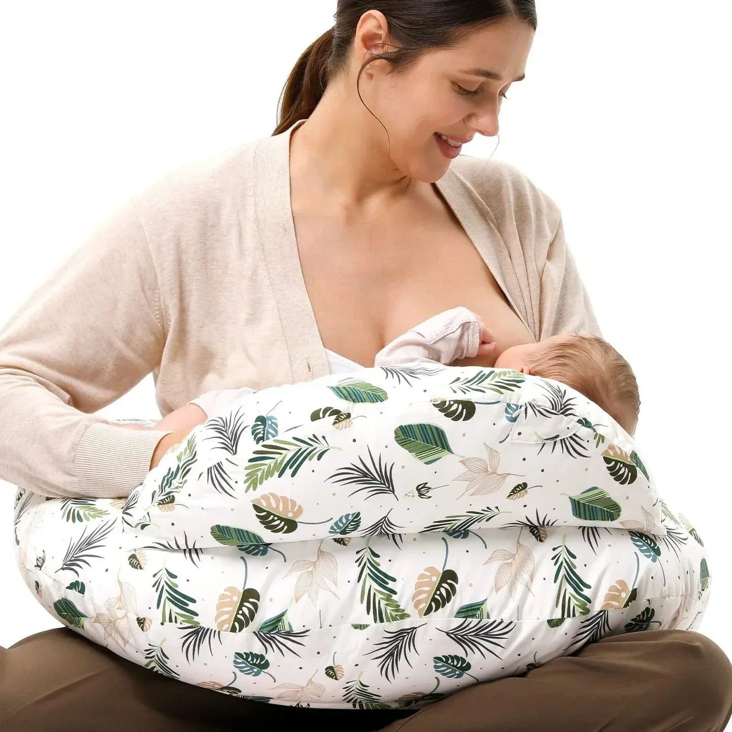 NestleEase™ Multi-Functional Nursing Pillow | Detachable Baby Feeding Support - bebeika