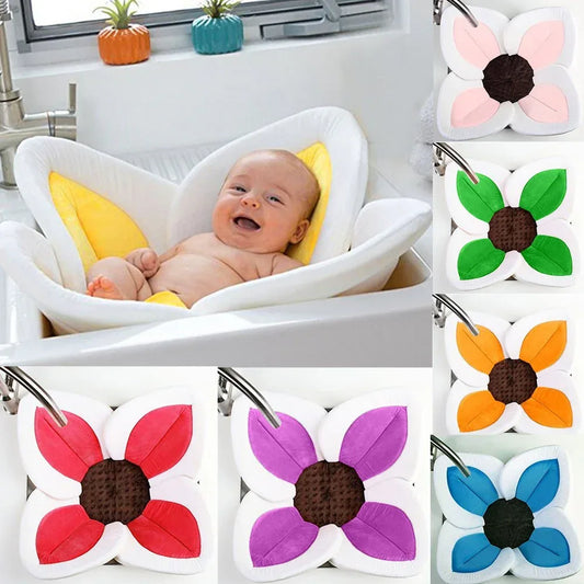 BloomingBath™ Sunflower Sink Inserter | Soft Newborn Bath Cushion for Sinks - bebeika
