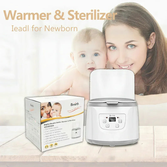 Bimirth™ Double Bottle Warmer | Smart Milk Warmer & Steam Sterilizer - bebeika