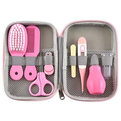 TinyCare™ 8-Pc Baby Grooming Kit | Portable Essential Health & Nail Set - bebeika