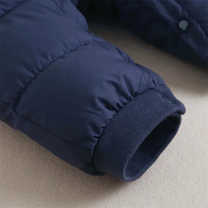 SnuggleShell™ Baby Winter Jumpsuit | Down-Cotton Padded Outdoor Parka - bebeika