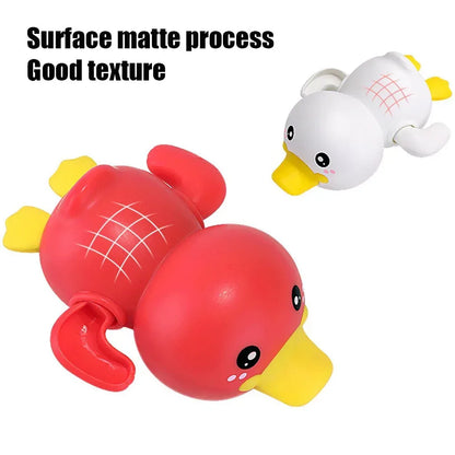 Quack-and-Glide™ Swimming Duck | Clockwork Wind-Up Bath Toy for Infants - bebeika