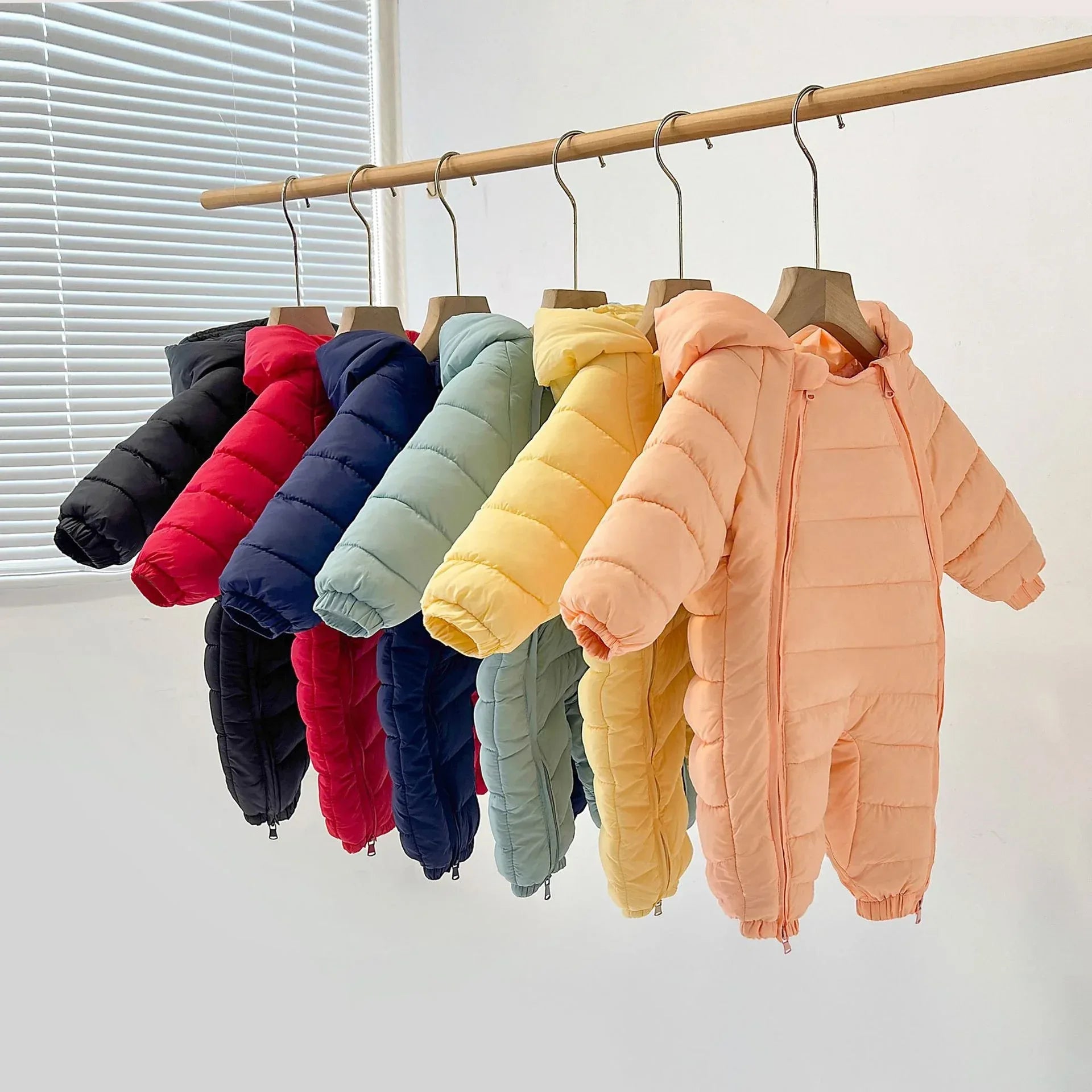 WinterWander™ Baby Heavyweight Romper | Padded Cotton Outdoor Jumpsuit - bebeika