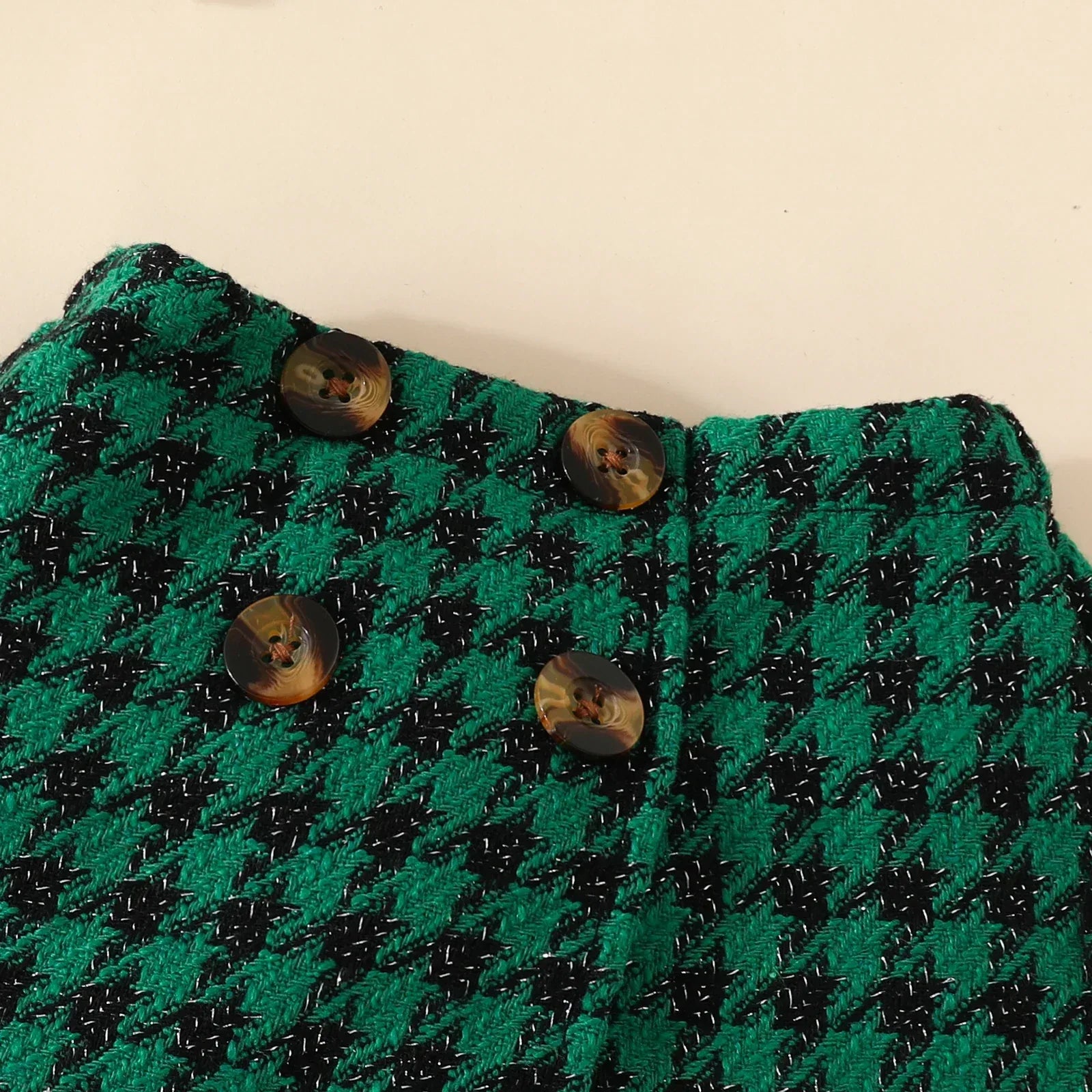 UrbanHeritage™ 3-Piece Toddler Set | Knit Sweater & Plaid Skirt - bebeika