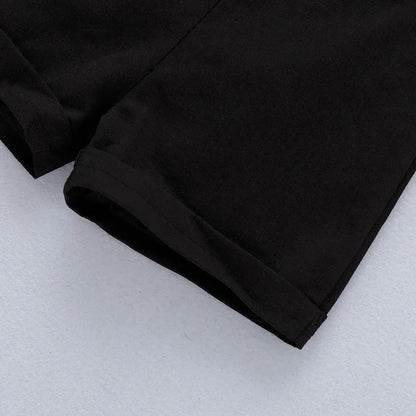 Boutique Beau™ Boys' 2-Piece Set | Formal Short-Sleeve Shirt & Shorts Outfit - bebeika