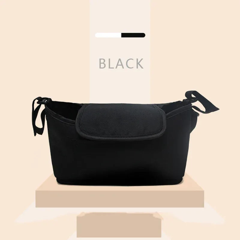 StrollSafe™ Universal Stroller Organizer | Insulated Cup Holder & Storage - bebeika