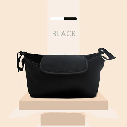 StrollSafe™ Universal Stroller Organizer | Insulated Cup Holder & Storage - bebeika