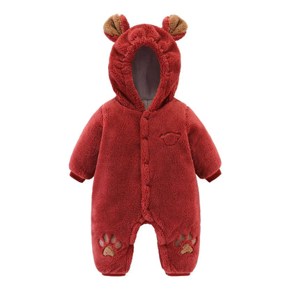 ArcticSnug™ Baby Winter Romper | Thermal Quilted One-Piece Crawling Suit - bebeika