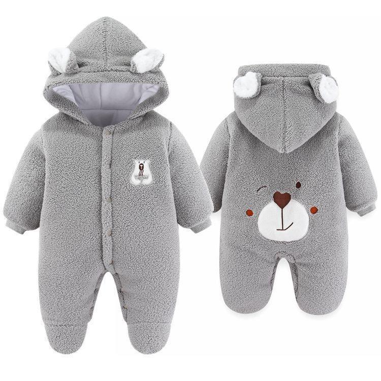 VelvetVault™ Baby Winter Coverall | Thickened Thermal "Holding" Suit - bebeika