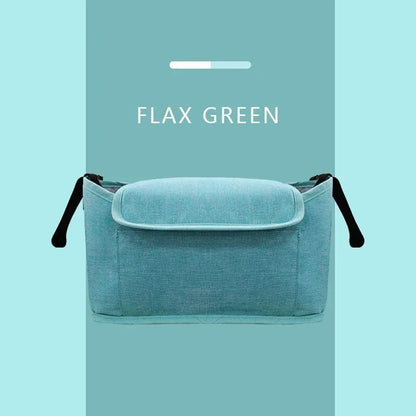 StrollSafe™ Universal Stroller Organizer | Insulated Cup Holder & Storage - bebeika