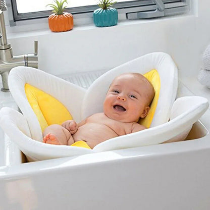 BloomingBath™ Sunflower Sink Inserter | Soft Newborn Bath Cushion for Sinks - bebeika