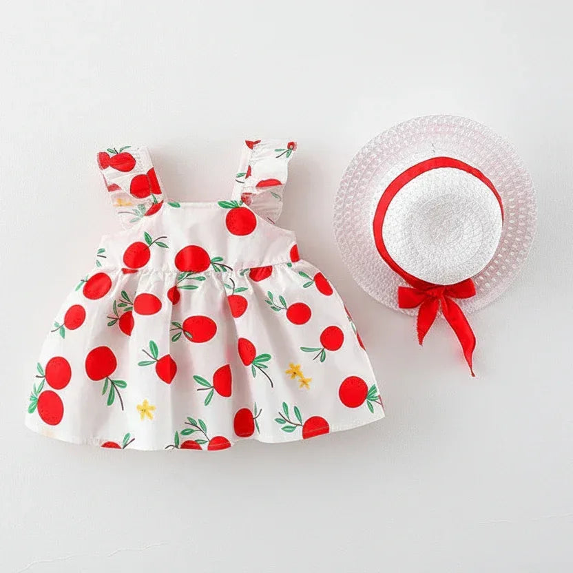 SunKissed™ Cotton Suspender Dress | Airy Summer Toddler Sundress - bebeika