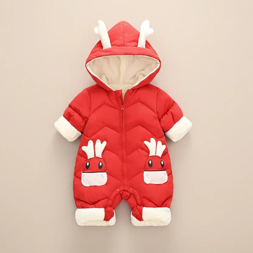 WinterGuardian™ Baby Winter Romper | Thermal One-Piece Outdoor Suit - bebeika