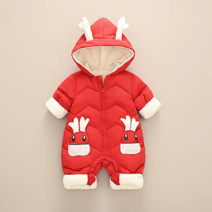 WinterGuardian™ Baby Winter Romper | Thermal One-Piece Outdoor Suit - bebeika