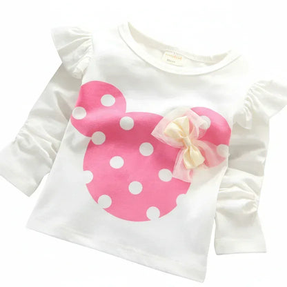 Mini-Sport™ Winter Girls' Set | 2-Piece Fleece T-Shirt & Jogger Pants - bebeika