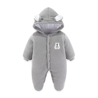 VelvetVault™ Baby Winter Coverall | Thickened Thermal "Holding" Suit - bebeika