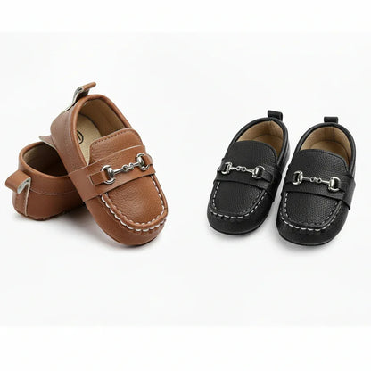 UrbanMini™ Soft-Sole Leather Sneakers | Stylish Infant First Walkers - bebeika