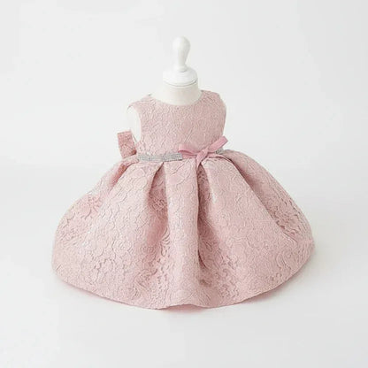 PetalCloud™ Baby Princess Dress | Luxury 1st Birthday Tulle Gown - bebeika