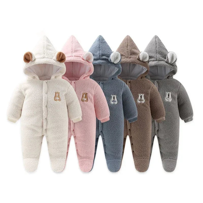VelvetVault™ Baby Winter Coverall | Thickened Thermal "Holding" Suit - bebeika
