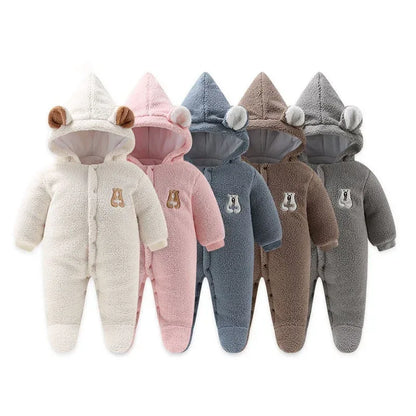 VelvetVault™ Baby Winter Coverall | Thickened Thermal "Holding" Suit - bebeika