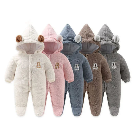 VelvetVault™ Baby Winter Coverall | Thickened Thermal "Holding" Suit - bebeika