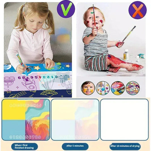 AquaDoodle™ XL Water Drawing Mat | Reusable Magic Painting Board - bebeika