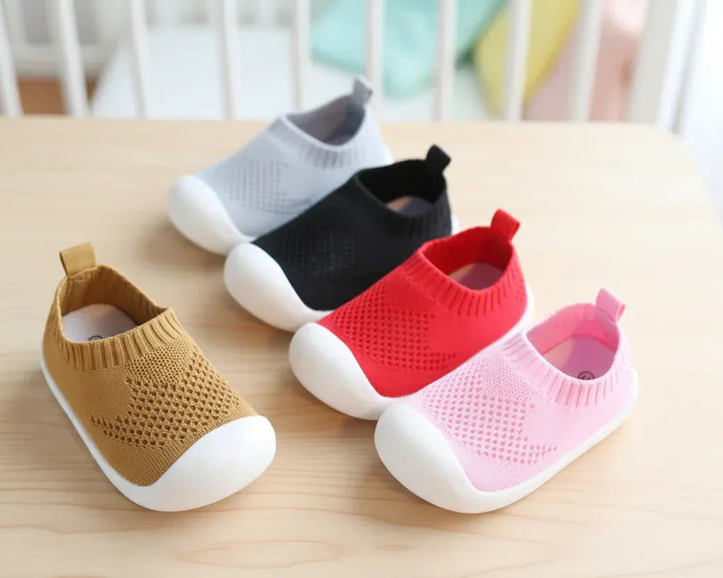 AirStep™ Mesh First Walkers | Breathable Soft-Sole Baby Shoes - bebeika