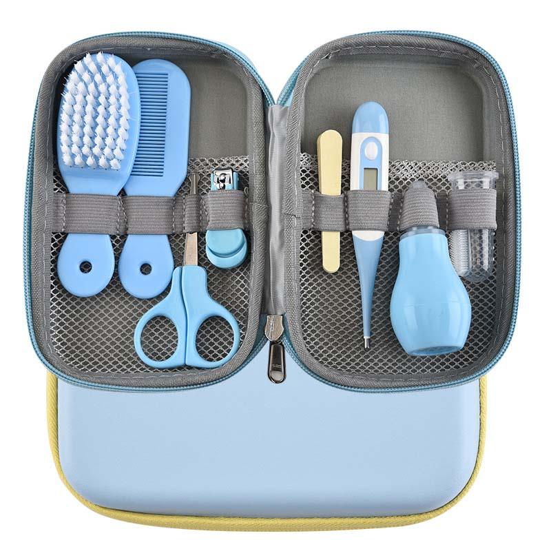 TinyCare™ 8-Pc Baby Grooming Kit | Portable Essential Health & Nail Set - bebeika