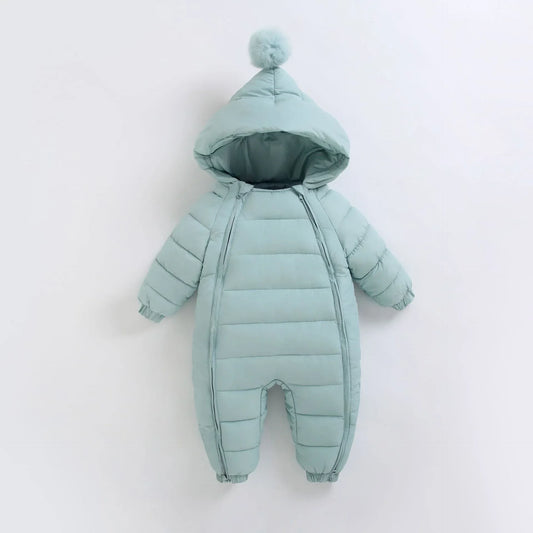 WinterWander™ Baby Heavyweight Romper | Padded Cotton Outdoor Jumpsuit - bebeika