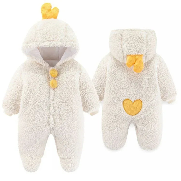 VelvetVault™ Baby Winter Coverall | Thickened Thermal "Holding" Suit - bebeika