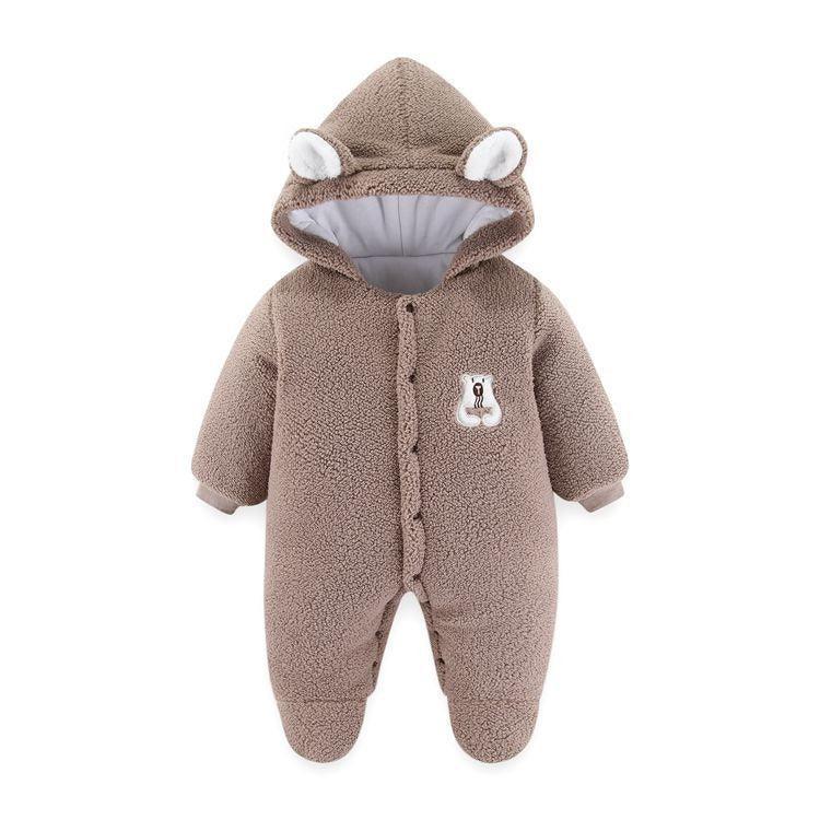 VelvetVault™ Baby Winter Coverall | Thickened Thermal "Holding" Suit - bebeika