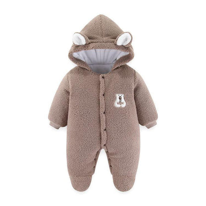 VelvetVault™ Baby Winter Coverall | Thickened Thermal "Holding" Suit - bebeika